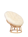 Desser Papasan Rattan Chair, White