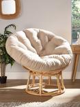 Desser Papasan Rattan Chair, White
