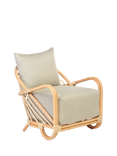 Desser Royal Roma Arched Rattan Lounge Chair, Natural/Green