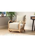 Desser Royal Roma Arched Rattan Lounge Chair, Natural/Green