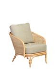 Desser Royal Roma Rattan Lounge Chair, Natural/Green
