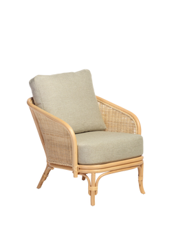 Desser Royal Rattan Lounge Chair, Natural/Green, Green