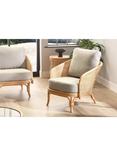 Desser Royal Roma Rattan Lounge Chair, Natural/Green