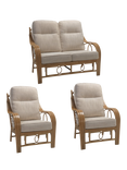 Desser Madrid 4-Seater Rattan Lounge Set, Beige