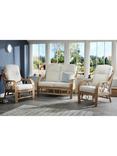 Desser Madrid 4-Seater Rattan Lounge Set, Beige