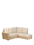 Desser Burford Rattan 2-Seater Corner Sofa with Left Hand Chaise, Farrow