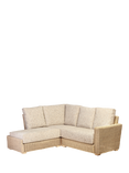 Desser Burford Rattan 2-Seater Corner Sofa with Right Hand Chaise, Farrow