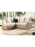 Desser Burford Rattan 2-Seater Corner Sofa with Right Hand Chaise, Farrow