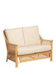Desser Chester Rattan 2-Seater Sofa, Cream/Natural
