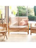 Desser Chester Rattan 2-Seater Sofa, Cream/Natural