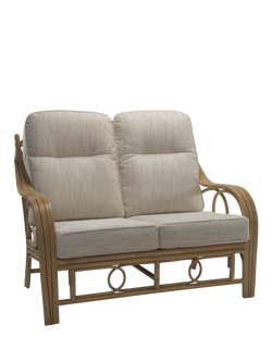 Desser Madrid Rattan 2-Seater Sofa, Jasper/Natural, Beige