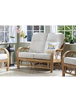 Desser Madrid Rattan 2-Seater Sofa, Jasper/Natural - view 2, Beige