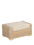 Desser Burford Rattan Footstool, Grey