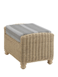 Desser Samford Rattan Footstool, Grey