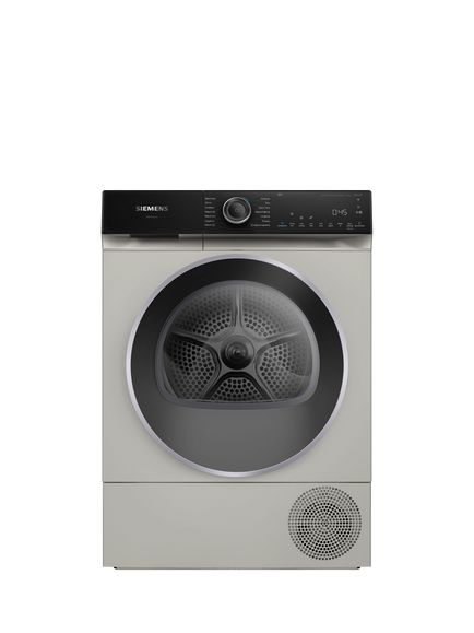 Siemens iQ500 Freestanding Heat Pump Tumble Dryer, 9kg Load, WQ46H2D9GB, WQ46H2DXGB, Silver