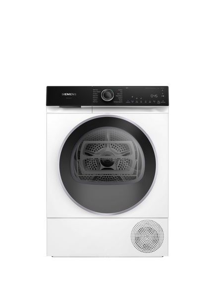 Siemens iQ500 Freestanding Heat Pump Tumble Dryer, 9kg Load, WQ46H2D9GB, WQ46H2DXGB, White