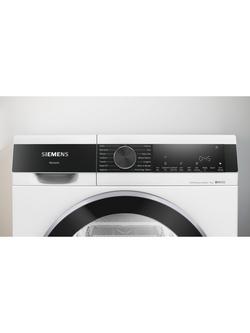 Siemens WQ45G203GB Heat Pump Tumble Dry, 9kg Load, White - view 2, White