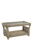 Desser Arlington Rattan Coffee Table, Grey
