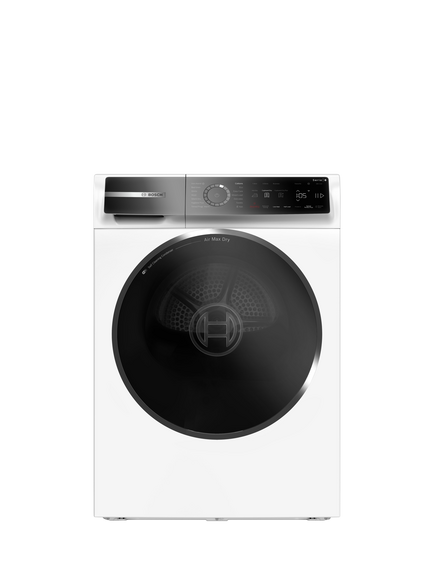 Bosch Series 8 WRB247C9GB Self-cleaning Heat Pump Tumble Dryer, 9kg Load, White, White