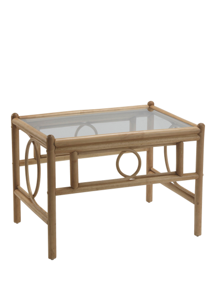Desser Madrid Rattan Coffee Table, Light Oak, Light Oak