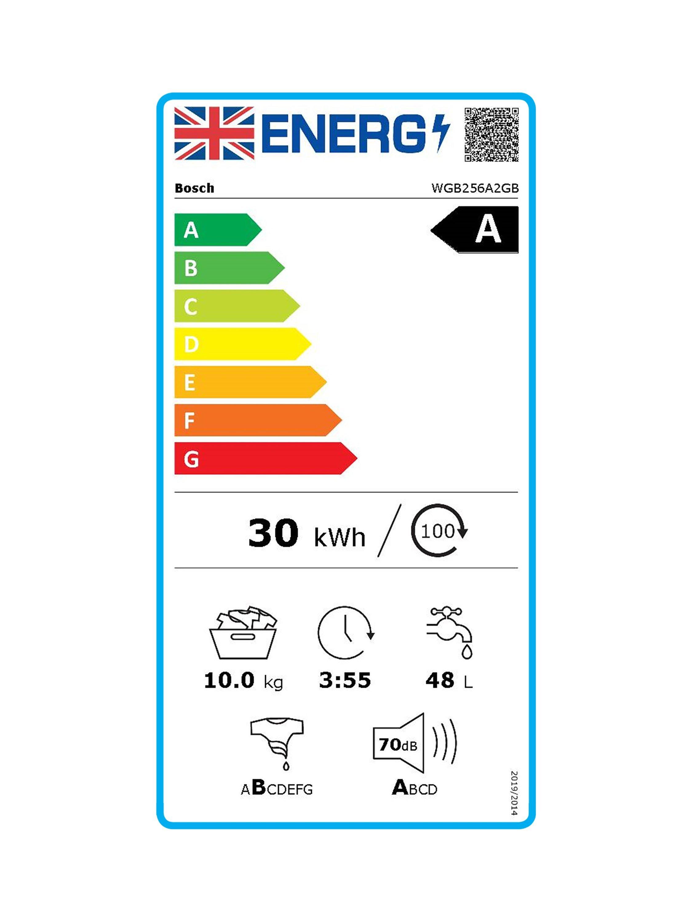 This item is rated A for energy efficiency on a scale from A (most efficient) to G (least efficient).