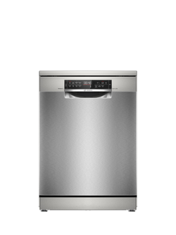 Bosch Series 6 SMS6TCI02G Freestanding Dishwasher with Perfect Dry, Silver, Silver