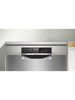 Bosch Series 6 SMS6TCI02G Freestanding Dishwasher with Perfect Dry, Silver - view 2, Silver