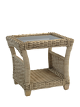 Desser Arlington Rattan Lamp Table, Grey