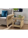 Desser Arlington Rattan Lamp Table, Grey