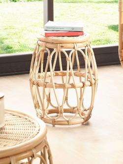 Desser Beijing Rattan Side Table, Natural - view 2, Natural
