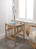Desser Madrid Rattan Side Table, Light Oak