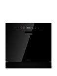 Bosch Series 6 SCX6ITB00E Semi-Integrated Compact Dishwasher, Black