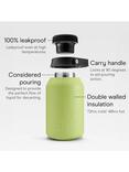 Chilly's Series 2 Insulated Leak-Proof Drinks Bottle, 2L, Abyss Black, Limelite