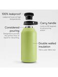 Chilly's Series 2 Insulated Leak-Proof Drinks Bottle, 4L, Abyss Black, Limelite