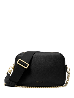 Michael Kors Bryant Leather Crossbody Bag, Black, Black