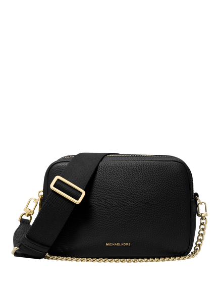 Michael Kors Bryant Leather Crossbody Bag, Black, Black