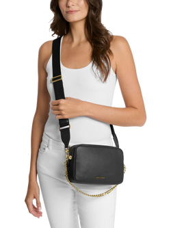 Michael Kors Bryant Leather Crossbody Bag, Black - view 2, Black