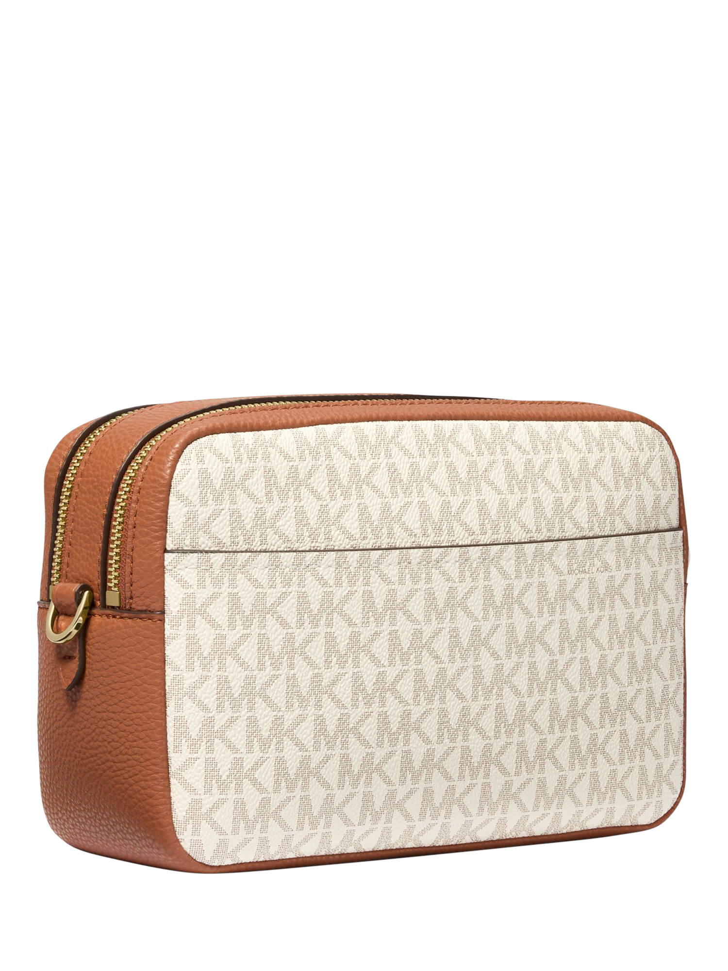 Product image 4 of 5, which shows Michael Kors Bryant Signature Print Cross Body Bag, Vanilla/Acorn
