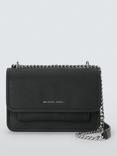Michael Kors Claire Leather Crossbody Bag, Birch, Black