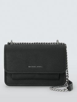Michael Kors Claire Leather Crossbody Bag, Black