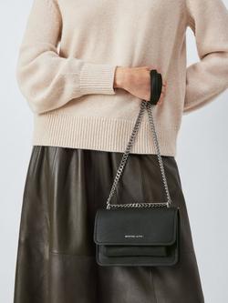 Michael Kors Claire Leather Crossbody Bag - view 2, Black