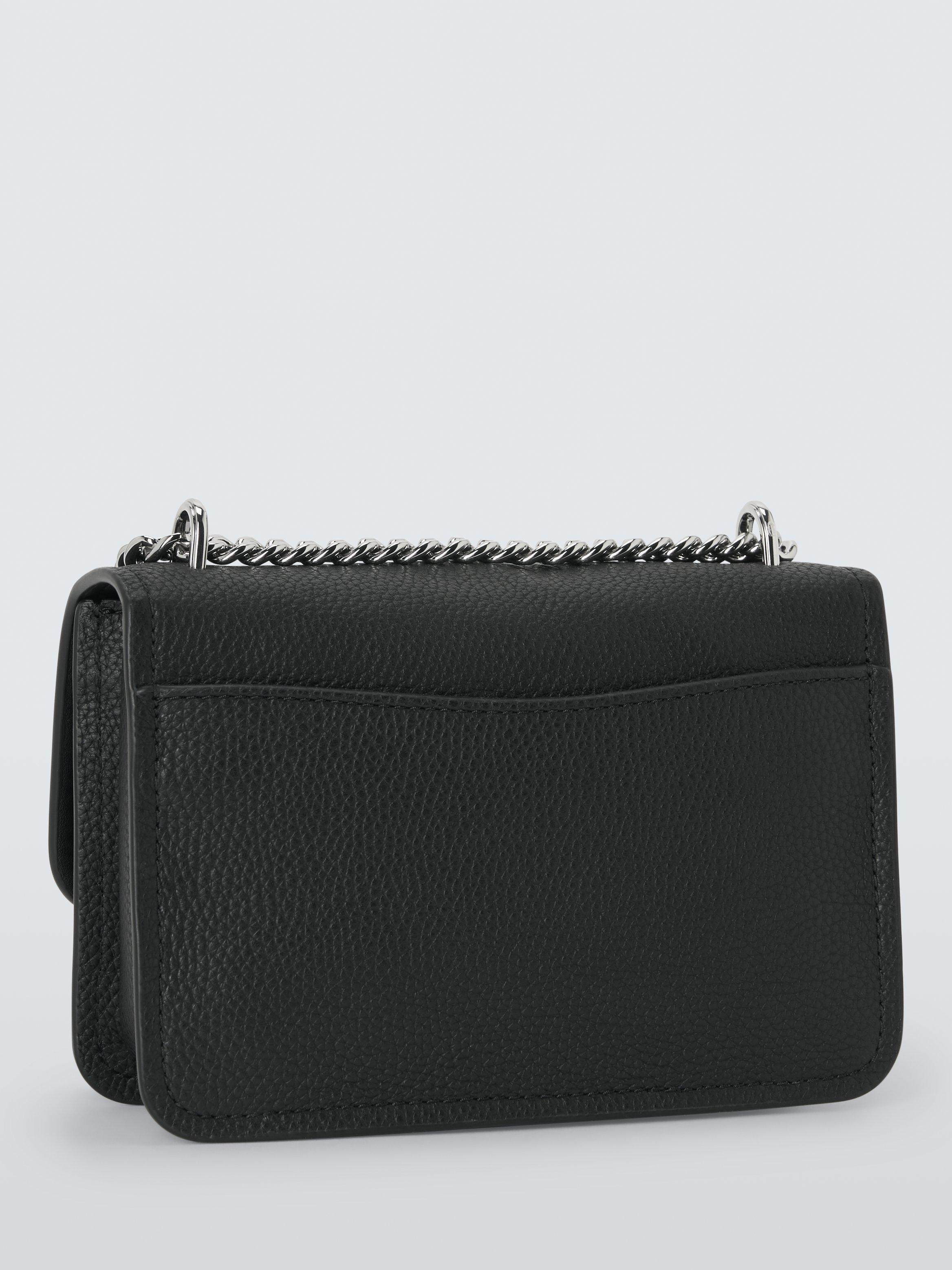 Product image 3 of 6, which shows Michael Kors Claire Leather Crossbody Bag, Black