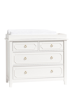 Pottery Barn Kids Ava 4 Drawer Chest with Changing Table Top, Simply White, Simply White