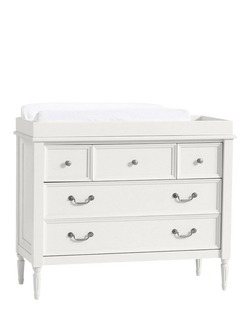 Pottery Barn Kids Blythe Changing Table Dresser, French White, French White