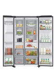Samsung RS70F64KETEU Bespoke AI Series 6 Freestanding Fridge Freezer, Silver