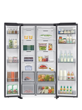 Samsung RS70F68QBFEU Freestanding 65/35 American Style Fridge Freezer, Black
