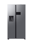 Samsung RS90F64EDTEU Bespoke AI Series 9 Freestanding 65/35 American Style Fridge Freezer, Silver