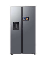 Samsung Bespoke AI Series 9 RS90F64EDTEU Freestanding 65/35 Smart American Fridge Freezer with AI Home, Silver