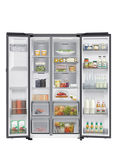 Samsung RS90F64EDTEU Bespoke AI Series 9 Freestanding 65/35 American Style Fridge Freezer, Silver