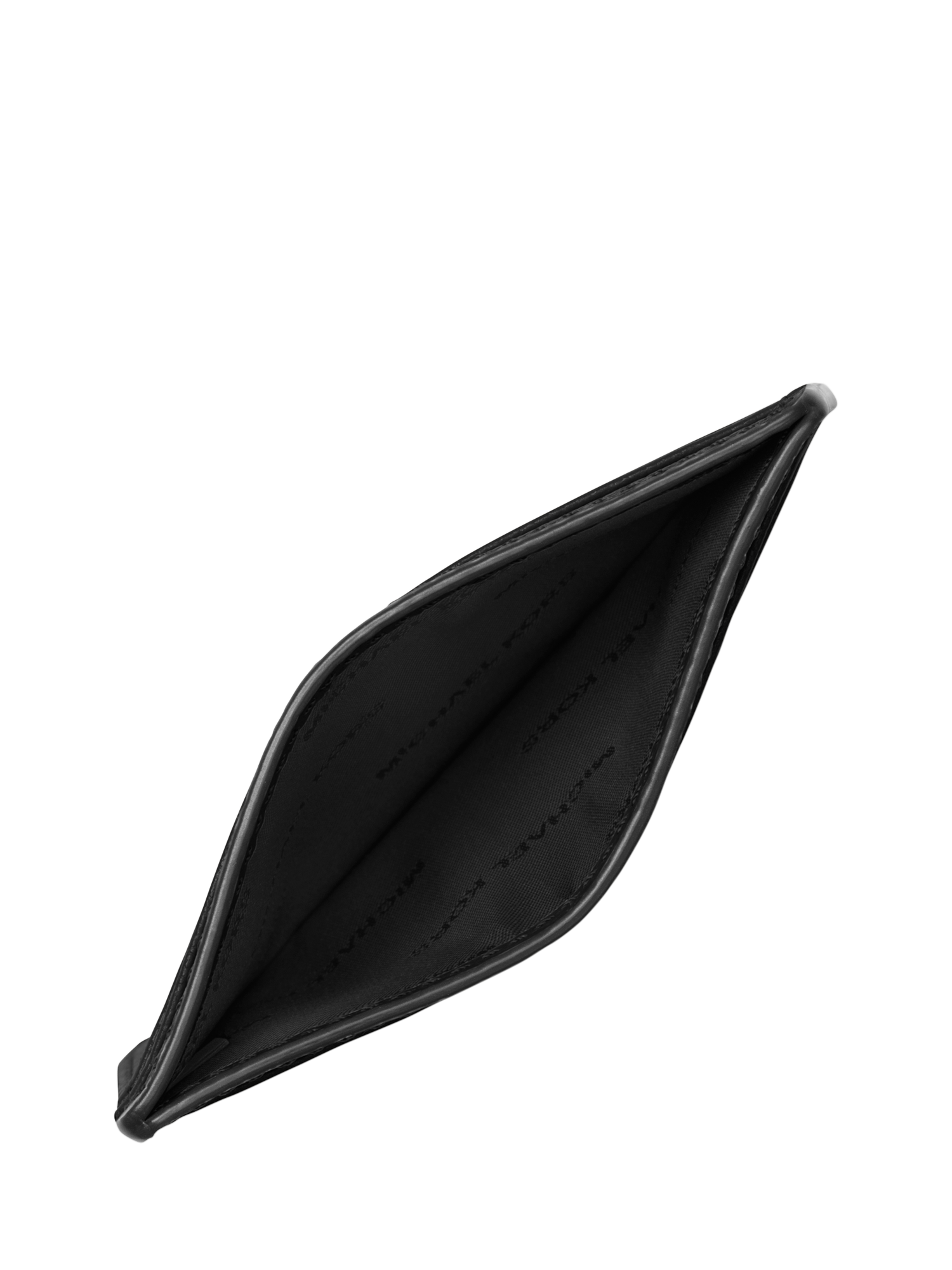 Product image 2 of 3, which shows Michael Kors Jet Set Leather Card Holder, Black